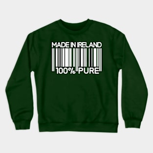 Made in Ireland [white on green] Crewneck Sweatshirt